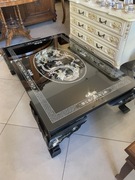 Chiński stolik inkrustowany masa perłowa 