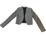 Żakiet damski narzutka smashed London XS srebrna 