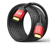 JSAUX Kabel HDMI 8k oplot nylonowy 3metry