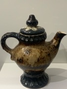 Niemiecka ceramika duży dzban z pokrywką FAT LAVA