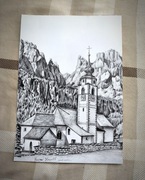 Rysunek ołówkiem na formacie a4 