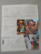 Malowanie po numerach 40x50 miasteczko