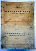 Dwa katalogi części Mercedes z lat 1967 oraz 1968.