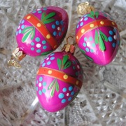 Mini jajko w regionalne wzory - bombka wielkanocna