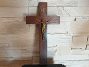 Drewniany Krzyż Krucyfiks Antyk 30 cm B52