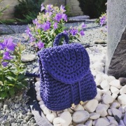 Plecak z przędzy typu t-shirt yarn 