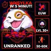 Konto League of Legends Smurf LoL EUW 50-60K BE