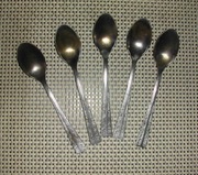 Łyżeczki do kawy, wzór wschodni. 5 szt. PRL.