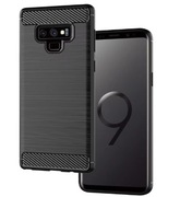 ETUI CARBON GUMA CASE SAMSUNG GALAXY NOTE 9 CZARNE