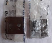 Plakietka gniazda RTV SIMON  CLASSIC Brąz - nowy