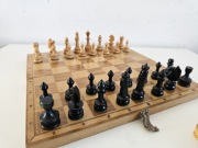 Szachy tradycyjne drewniane komplet v2