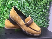 Hit piękne mokasyn skóra kol.czarny,beż,yellow.38