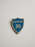 Tarcza szkolna z PRL-u Gdańsk 36