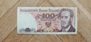 Banknot nieobiegowy PRL, 100 zł, seria MP, 1986 r.