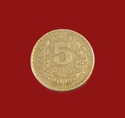 Moneta 5 rupii 2009, Indie