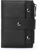 GOIACII Damski składany mały portfel wielofunkcyjny- czarny