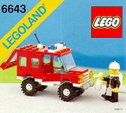 KLOCKI LEGO ZESTAW NR 6643 STRAŻ POŻARNA TOWN AUTO LEGOLAND UNIKAT MAKIETA