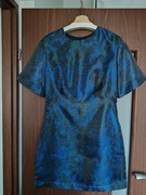 Sukienka Simple 36 krótka koktajlowa polprzezroczysta z podszewką 