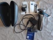 Golarka Philips Series 9000 SkinIQ | Zestaw z etui i trymerem | Stan BDB