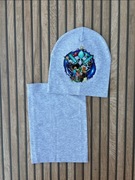 Nowy komplet minecraft czapka komin 