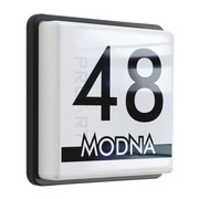 PODŚWIETLANY numer domu LED tabliczka adresowa na dom M2 BLK budynku