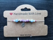 Bransoletka pawie pióro prezent 