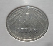 Litwa II. Republika LTL 1 lit litas 1991 KM# 91 Ładny stan Rzadki