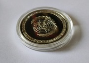 Moneta ONZ kolor srebrny 