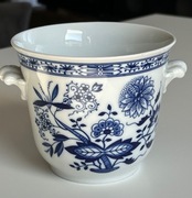 Osłonka doniczka cachepot donica wzór cebulowy kobalt Hutschenreuther