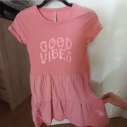 Różowa sukienka dla dziewczynki,letnia, Coccodrillo rozmiar 158