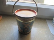 OPAKOWANIE PUSZKA WIADERKO DZEM LATA 50 PRL