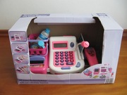 Kasa Sklepowa z Półką i Akcesoriami Różowa