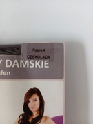 Rajstopy Damskie Czekolada Brązowe 60 DEN 4 Nowe