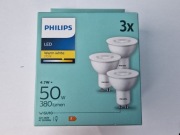 3x LED Philips Warm white GU10