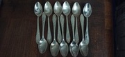 Stare posrebrzane łyżeczki Met 3 11 sztuk