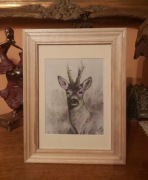 Grafika myśliwska łowiecka polowanie Kozioł.A4