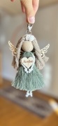 Breloczki aniołki makrama