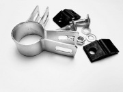 Obejmy narożne fi 38, fi 40, fi 42 i inne uchwyty do paneli, obejma narożna