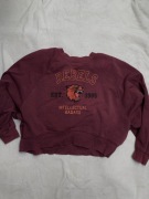 Burgundowa bluza nietoperz only L