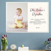 Personalizowany plakat Babcia i Dziadek A4 | papier fotograficzny | ramka