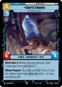 Star Wars: Unlimited - LOF - Darth Sidious (S) - FOIL