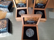 Moneta srebrna 5$ Wiedźmin Krew Elfów nr 56 57 58