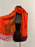 Damski szalik pomarańczowy 184x68