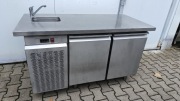 Stół chłodniczy PLASTMET ze zlewem 1450x700x850mm