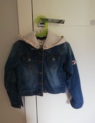 Kurtka dla dziewczynki dżinsowa z kapturem,Jeans,Smyk, rozmiar 122