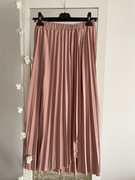 Różowa długa spódnica piękna maxi spódniczka