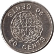 WYSPY SALOMONA 20 centów 2005, KM# 28, UNC