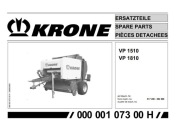 Katalog części prasa KRONE VP 1510, VP 1810