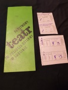 ulotka program bilety teatr osterwy damy i huzary stary bilet nr 675