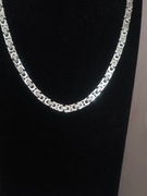 Naszyjnik 55 cm – splot bizantyjski 3 mm, stal szlachetna